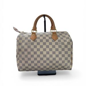AUTHENTIC Louis Vuitton: Speedy 30 Damier Azur